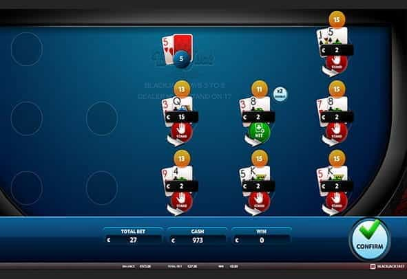 Blackjack Fast demo version gameplay.