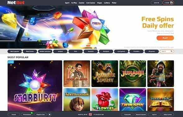 Third step of registration at Netbet casino