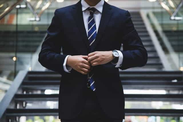 A businessman in a suit.