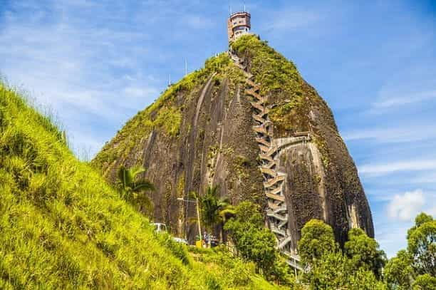 Grass-covered mountains in Colombia.