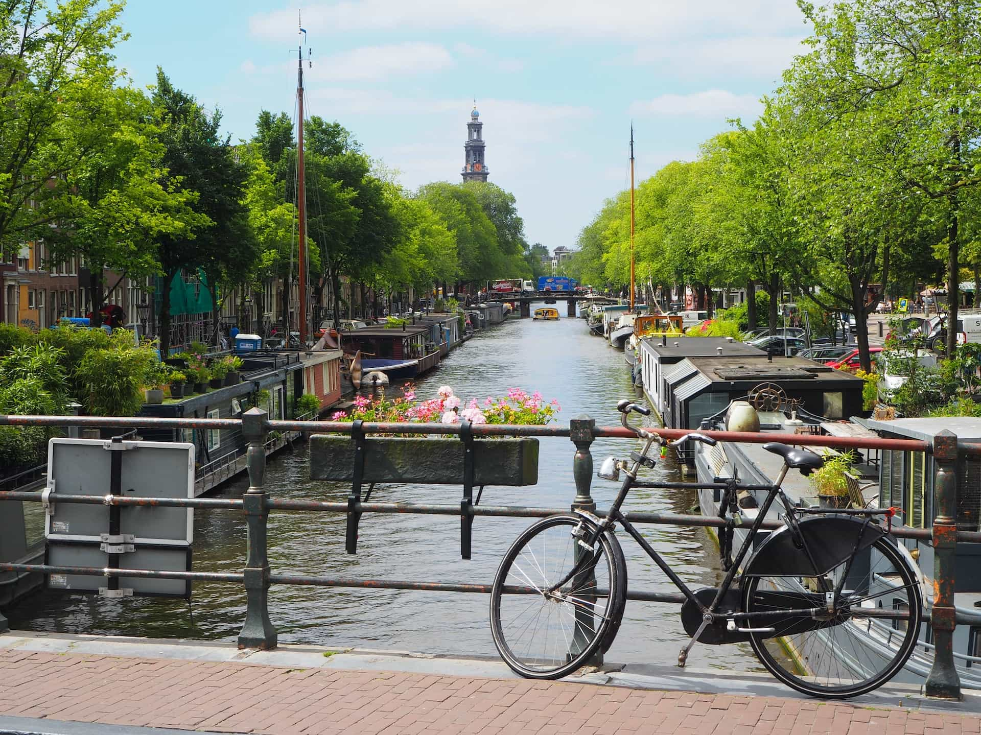 Amsterdam on a sunny day.